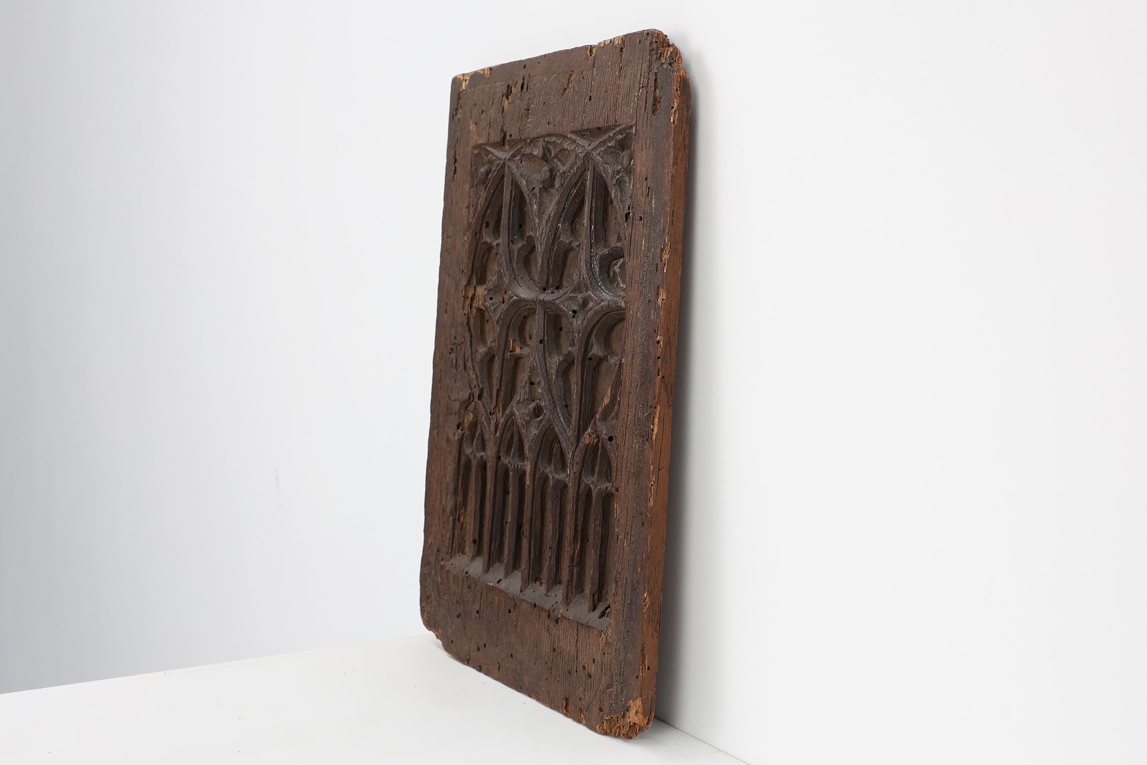 Late Gothic carved oak relief panel, France 15th centurythumbnail